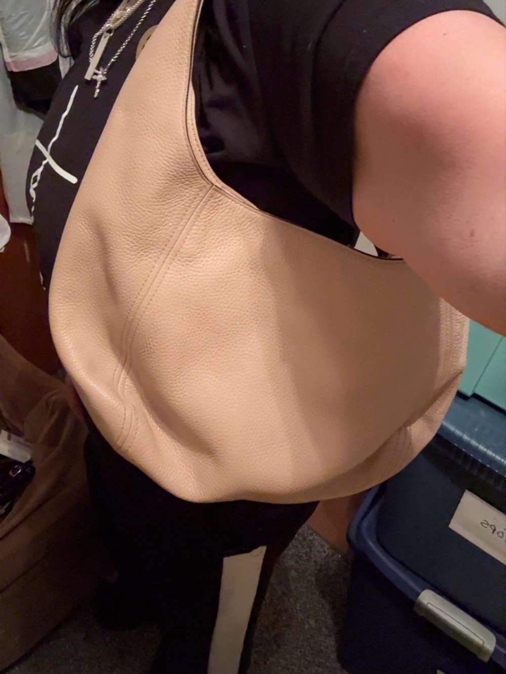 Michael Kors Fulton Large Hobo Shoulder Bag Pebble Leather MK Purse - Picture 13 of 13